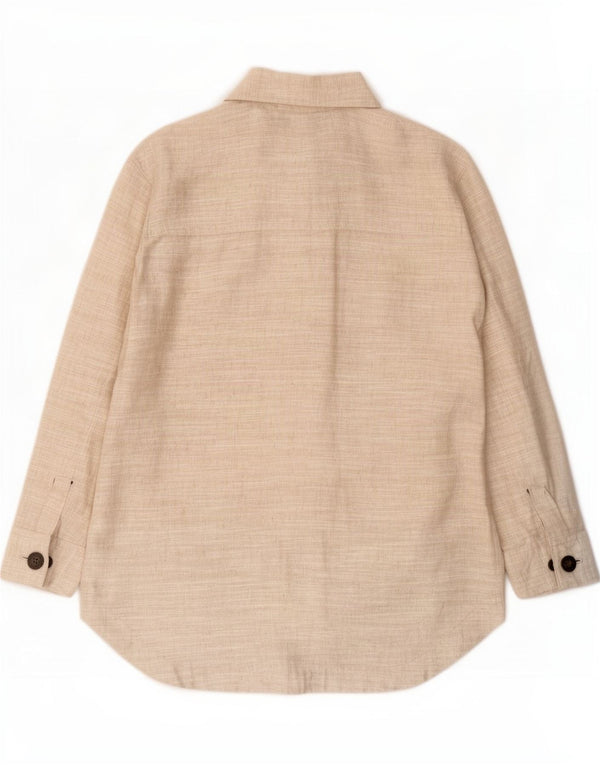 Marks & Spencer Γυναικείο πουκάμισο Relaxed Fit Shirt UK 14 Large Beige Len