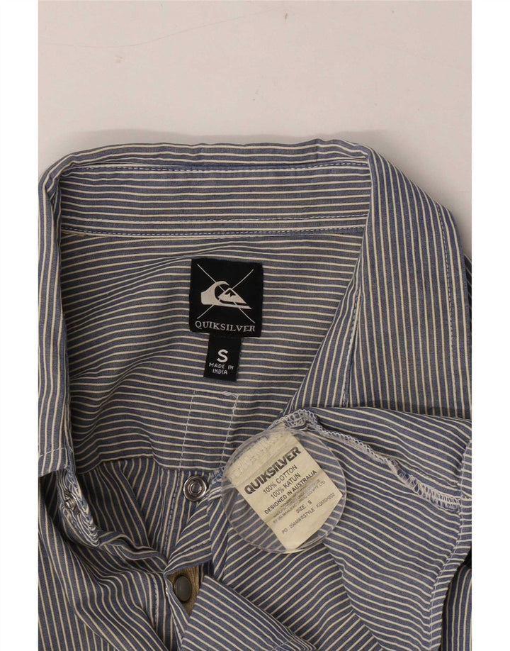Ανδρικό πουκάμισο Quiksilver Μικρό Βαμβακερό Μπλε Ριγκ