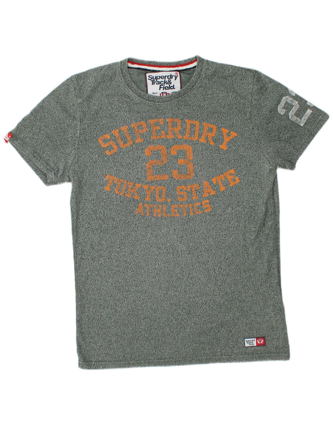 Ανδρικό γραφικό μπλουζάκι SUPERDRY Top Βαμβακερό μεσαίο πράσινο