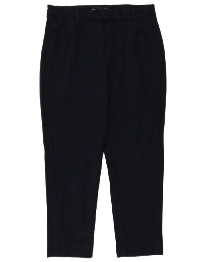 Marks & Spencer Γυναικείο Cropped Παντελόνι UK 12 Medium W30 L25 Navy Blue
