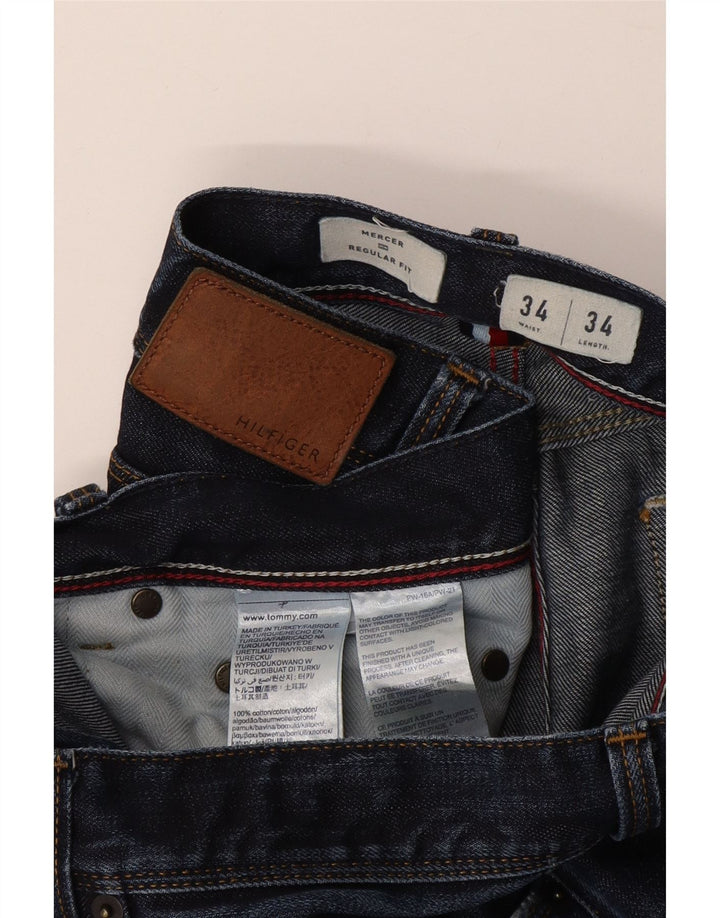 Tommy Hilfiger Ανδρικό Mercer Regular Fit Straight Jeans W34 L34 Navy Blue