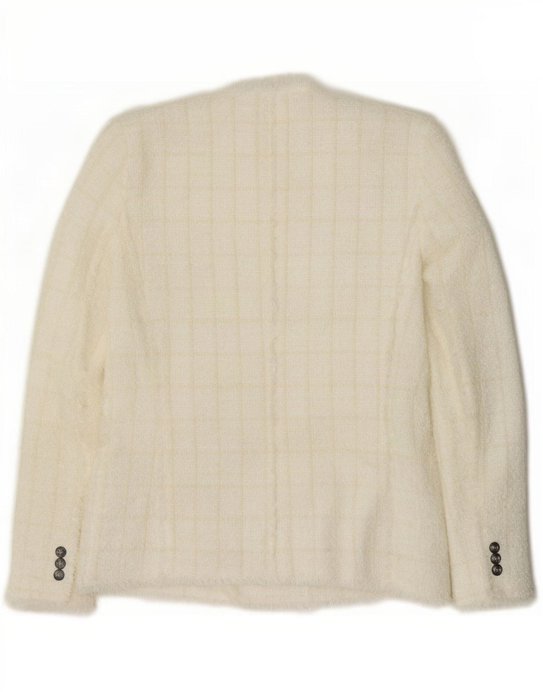 Zara Γυναικείο σακάκι με διπλό στήθος UK 12 Medium White Check