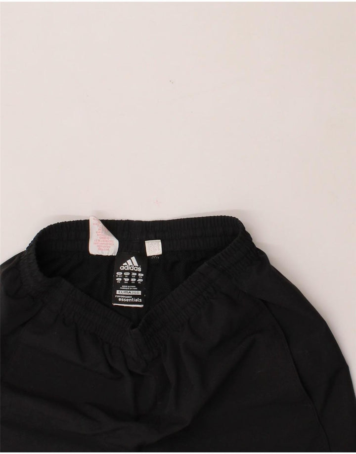 ADIDAS Boys Sport Shorts UK 15-16 Years  Black Polyester Vintage Adidas and Second-Hand Adidas from Messina Hembry 