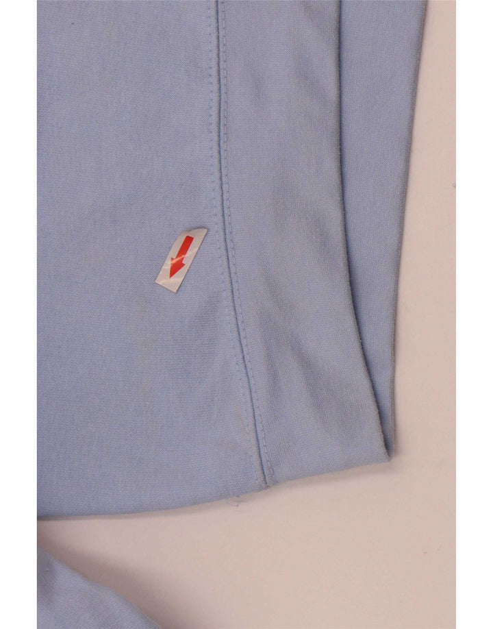 Zara Γυναικεία φούτερ μεγάλης κλίμακας Crop Jumper UK 10 Small Blue Polyester