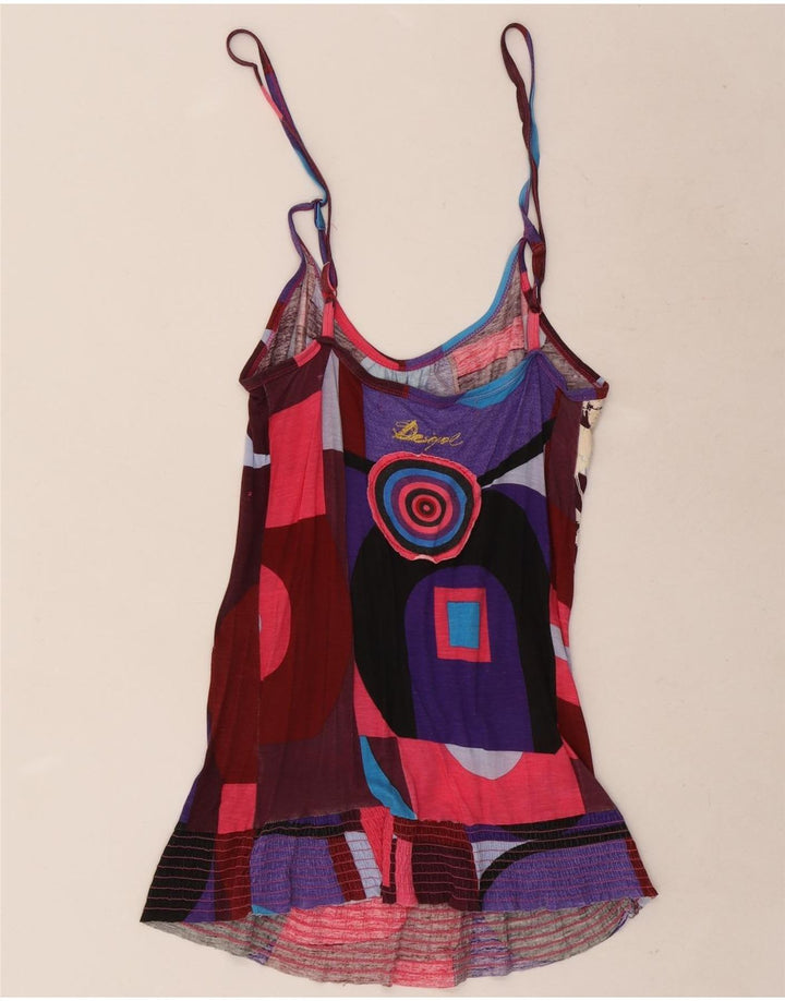 Desigual Womens Graphic Cami Top UK 12 Medium πολύχρωμη πεταλούδα