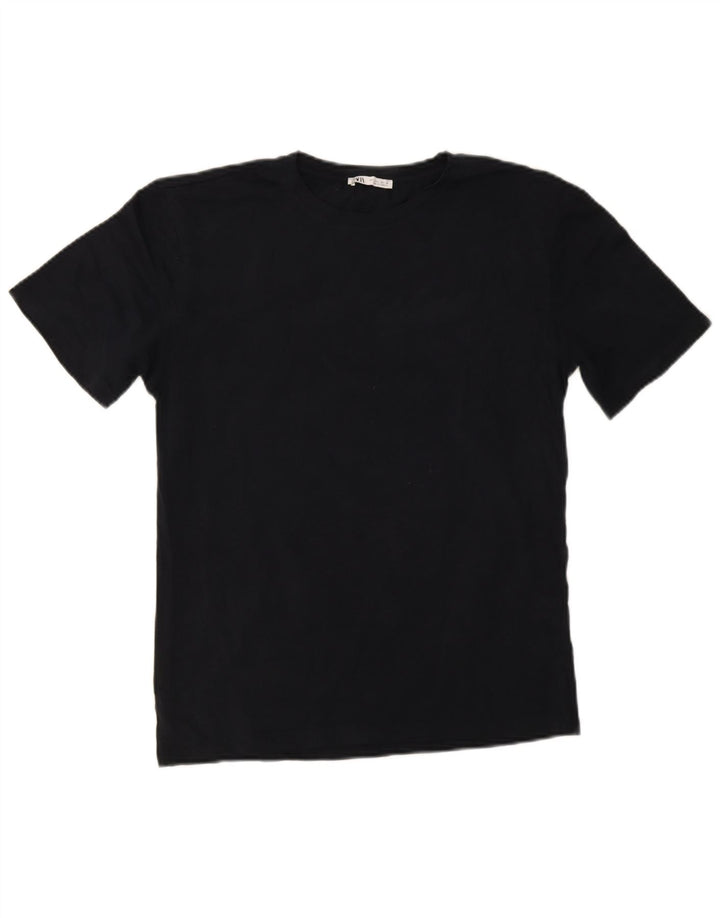 Zara Ανδρικό T-Shirt Top Large Navy Blue