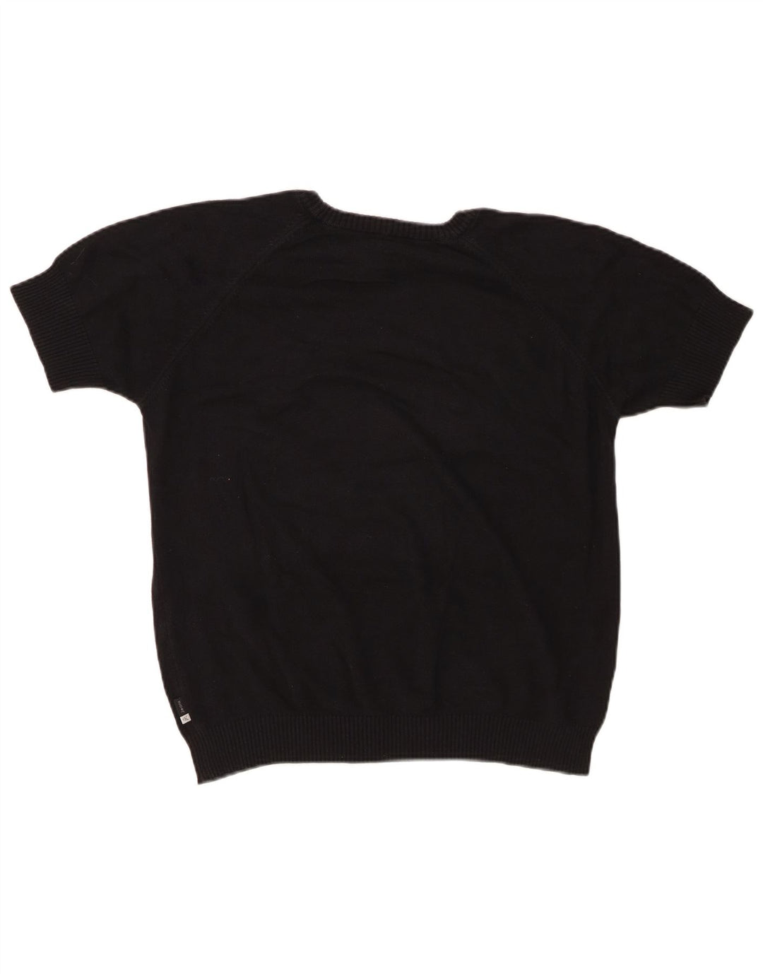 Γυναικείο πουλόβερ με λαιμόκοψη CALVIN KLEIN UK 16 μεγάλο μαύρο