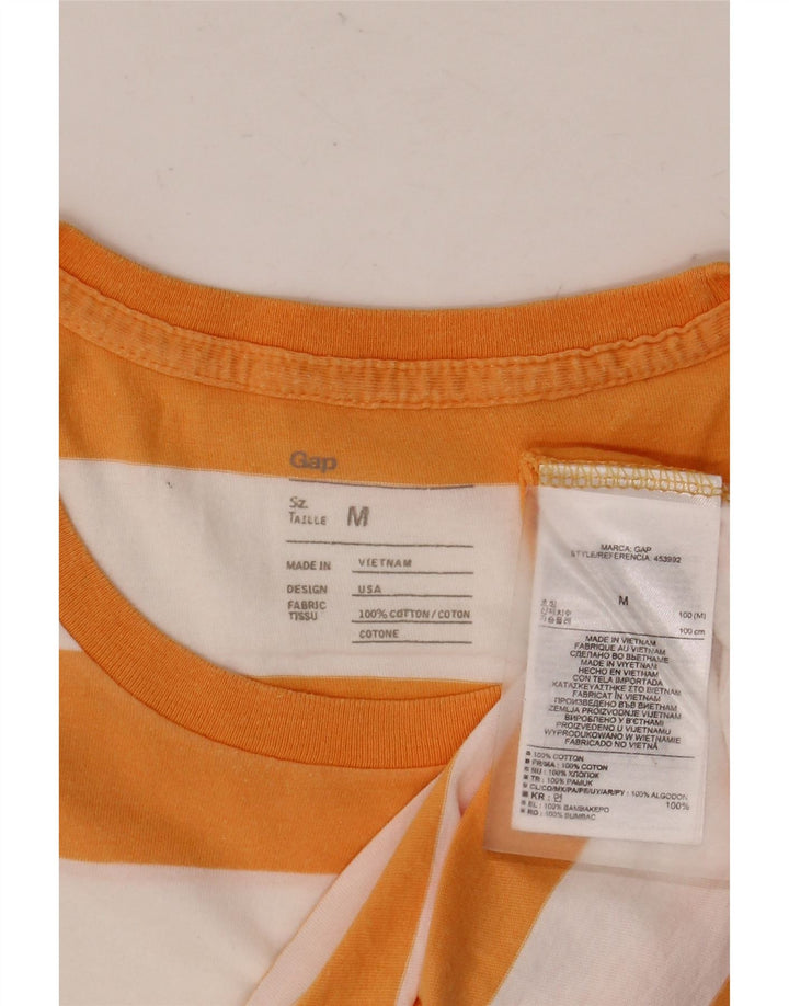 Ανδρικό T-Shirt GAP Top Βαμβακερό μεσαίο πορτοκαλί ριγέ