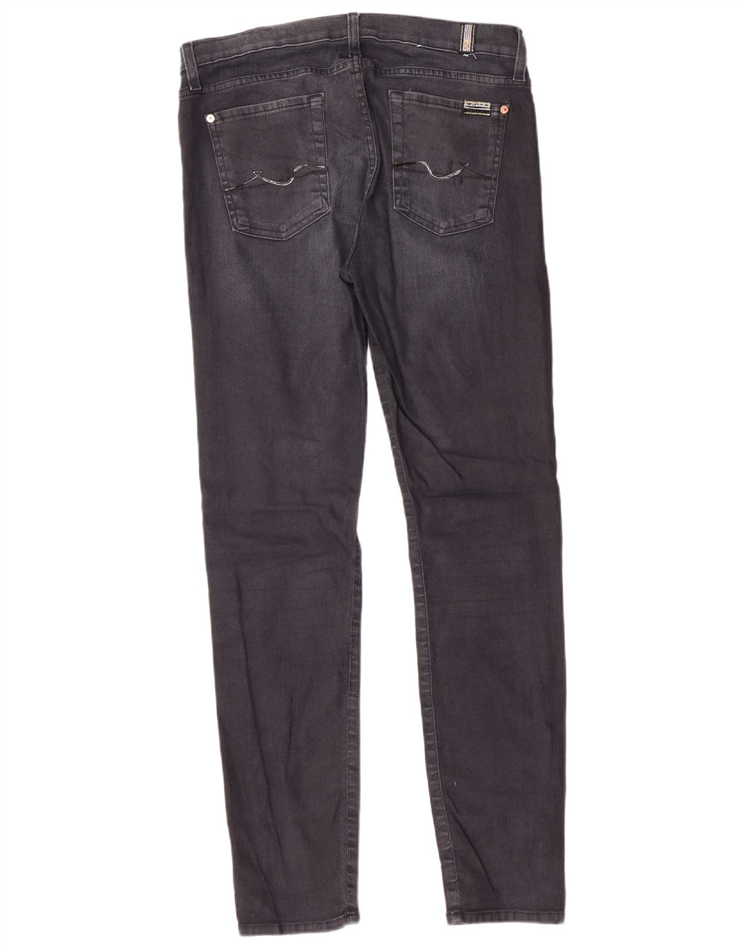 7 FOR ALL MANKIND Γυναικείο Skinny Jeans W32 L29 Μαύρο βαμβακερό