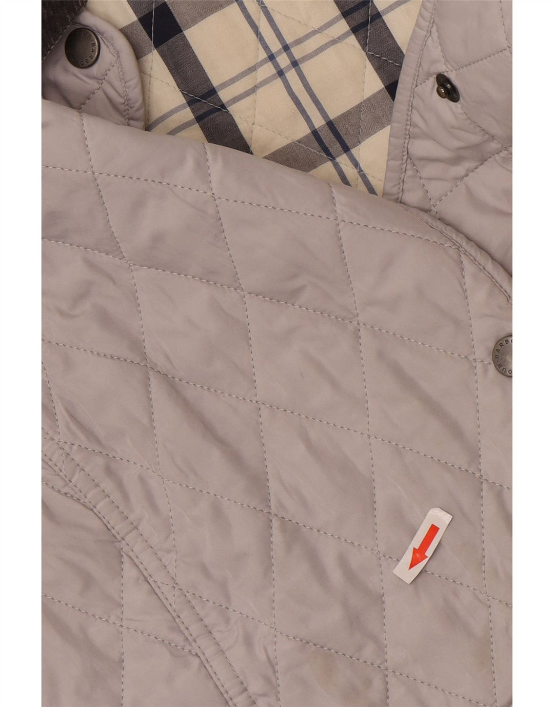 Γυναικείο καπιτονέ μπουφάν Barbour UK 8 Small Grey Colourblock Polyester
