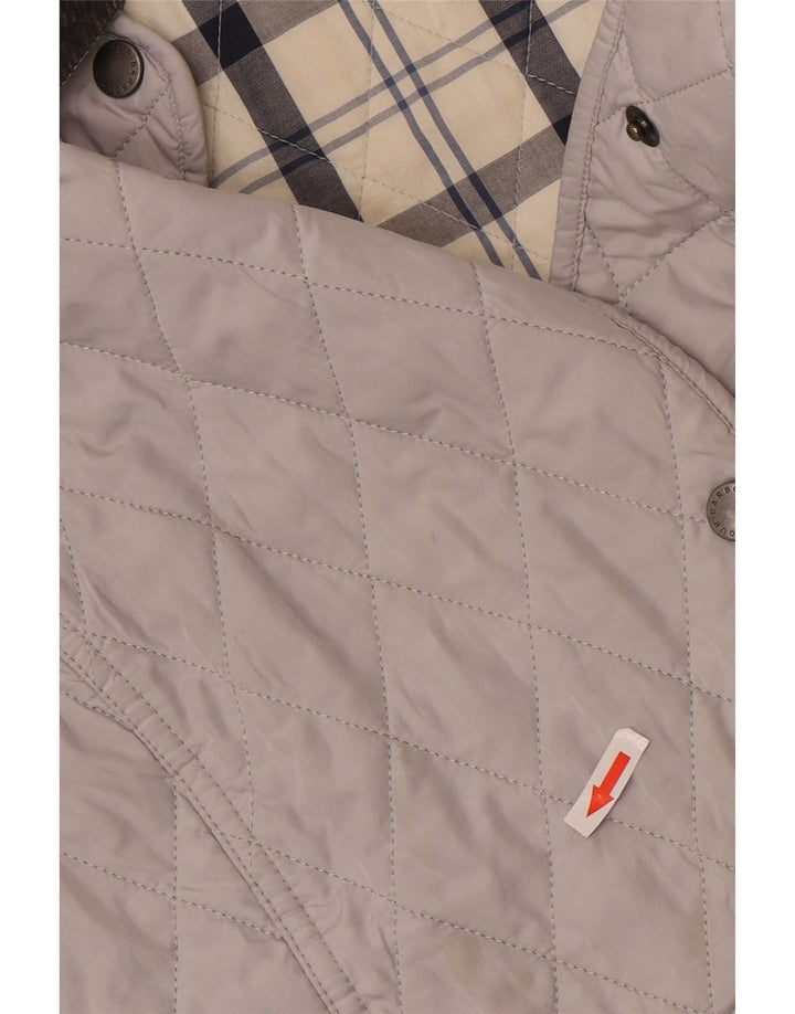 Γυναικείο καπιτονέ μπουφάν Barbour UK 8 Small Grey Colourblock Polyester