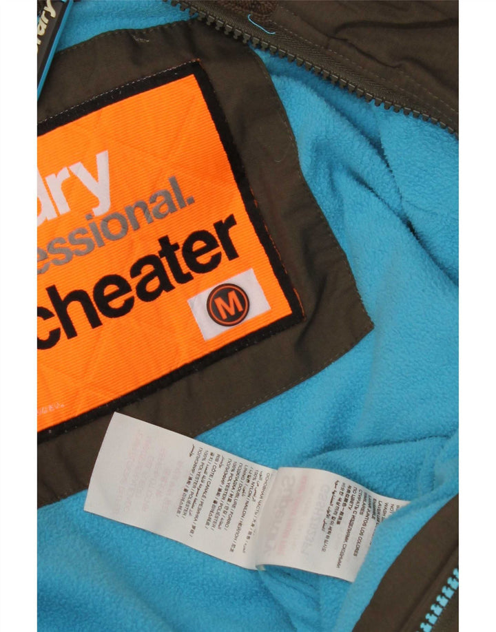 Superdry Γυναικείο Μπουφάν Windbreaker Graphic UK 14 Medium Khaki