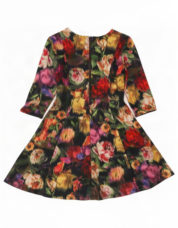 Zara Γυναικείο φόρεμα Trafaluc A-Line UK 12 Medium πολύχρωμο Floral