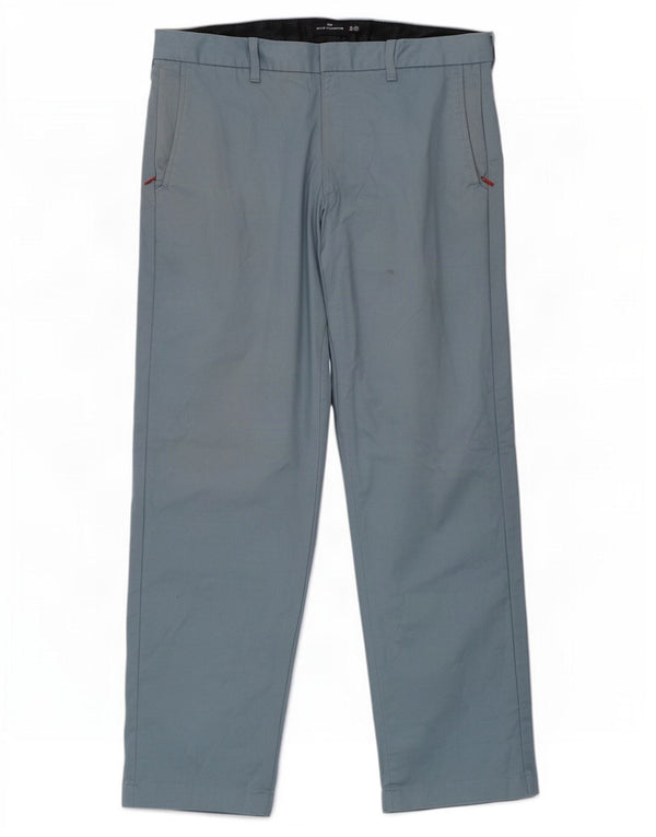 Marks & Spencer Ανδρικό Παντελόνι Chino Straight Blue Harbour W36 L33 Βαμβακερό