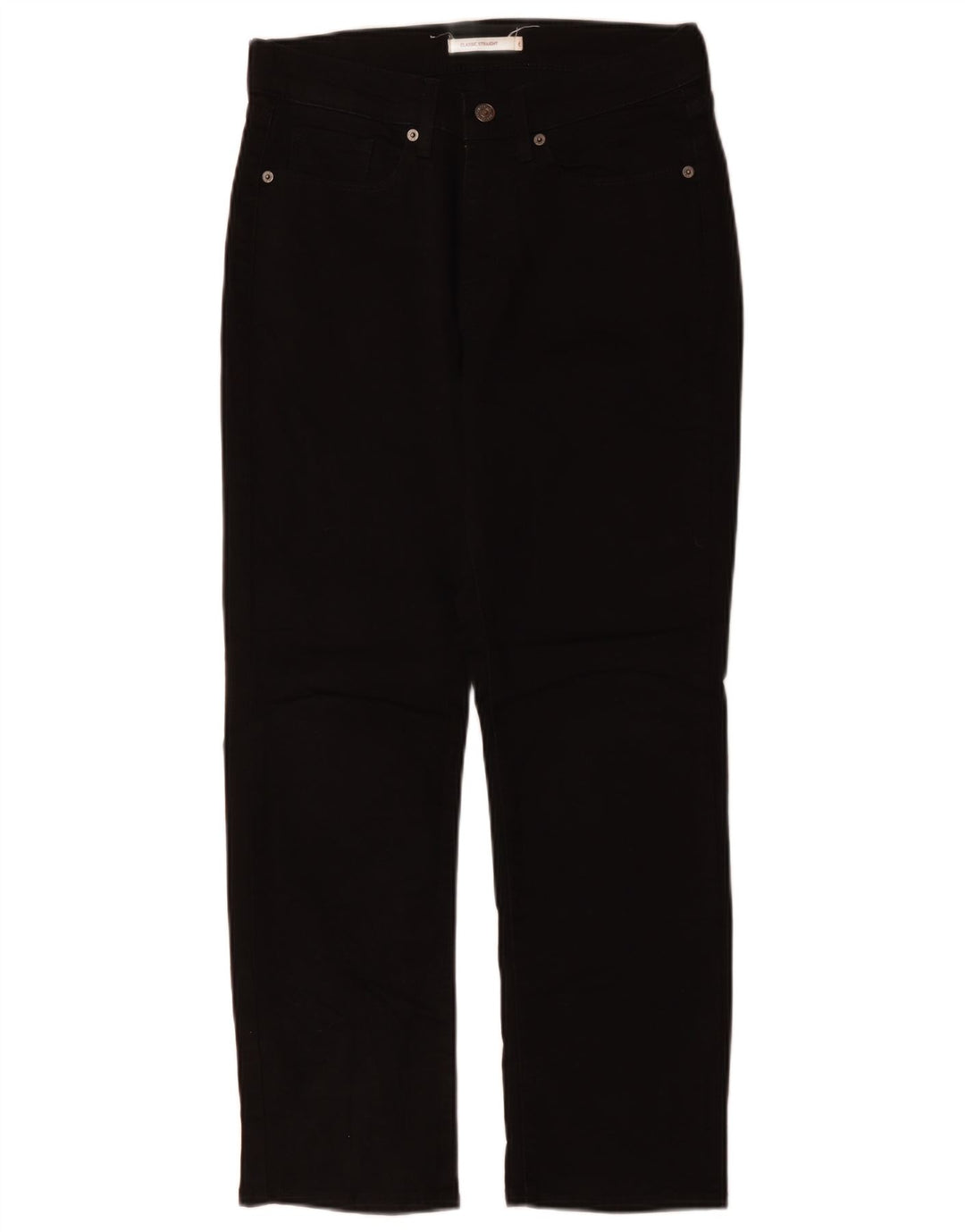 Γυναικείο τζιν LEVI'S Classic Straight US 6 Medium W30 L27 Μαύρο βαμβακερό