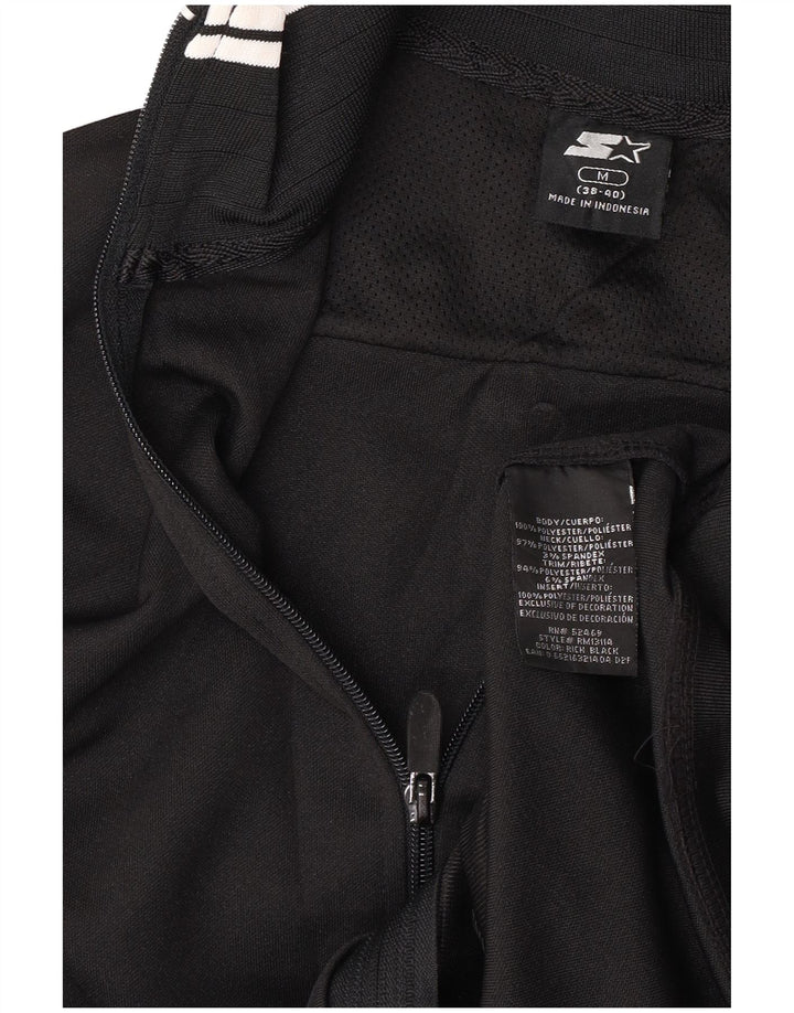 Starter Mens Tracksuit Top Jacket UK 38/40 Medium Black Colourblock