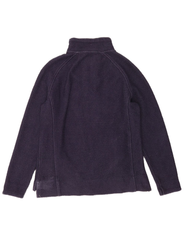 Weird Fish Γυναικεία φούτερ με φερμουάρ Jumper UK 12 Medium Navy Blue Cotton