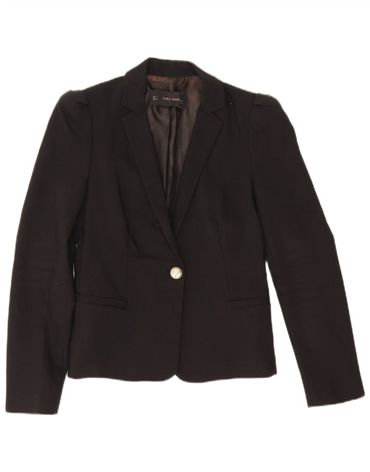 Zara Γυναικείο σακάκι 1 κουμπιού Blazer UK 12 Medium Black