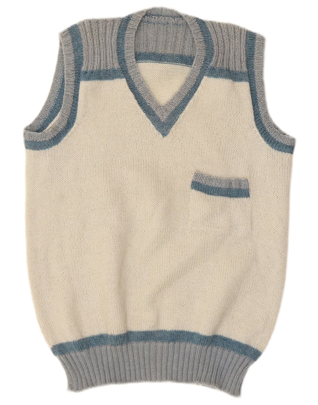Vintage ανδρικό γιλέκο Tank Top Small White Colourblock