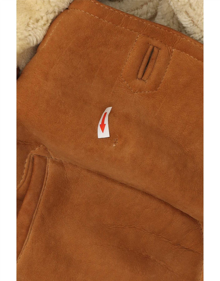 Vintage Ανδρικό Shearling Jacket US 6 Medium Brown