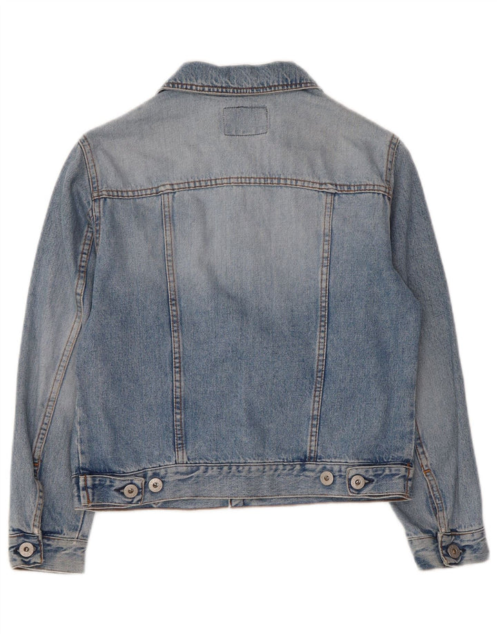 Τζιν μπουφάν Guess Boys 9-10 Years Blue Cotton
