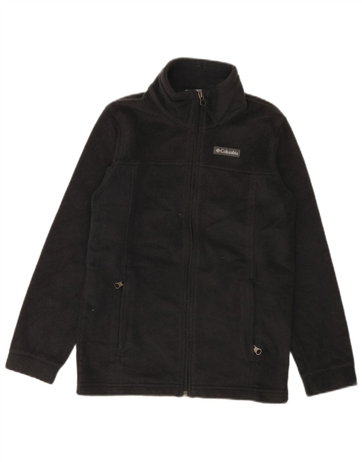 Columbia Girls Fleece Jacket 10-11 Years Medium Black