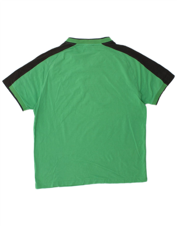 Ανδρικό γραφικό μπλουζάκι NIKE Top UK 39/41 Medium Green Colourblock