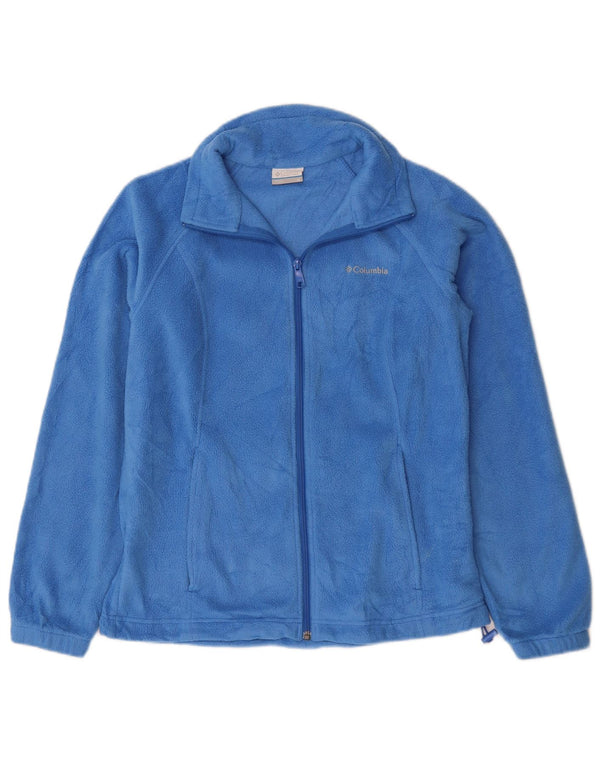 COLUMBIA Γυναικείο Fleece Jacket UK 14 Medium Blue Polyester
