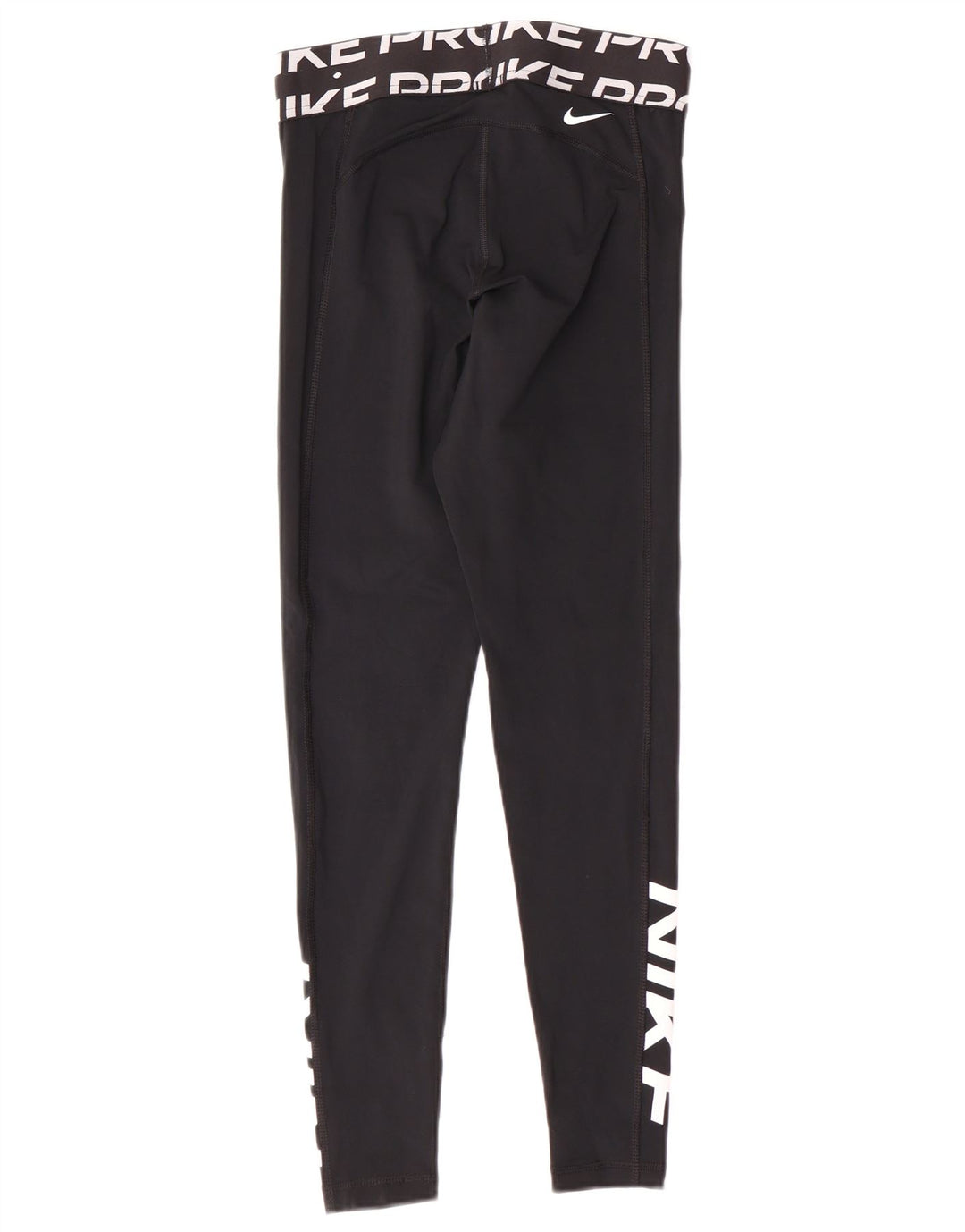 Γυναικεία γραφικά κολάν Nike Dri Fit UK 10 Small Black Polyester Sports