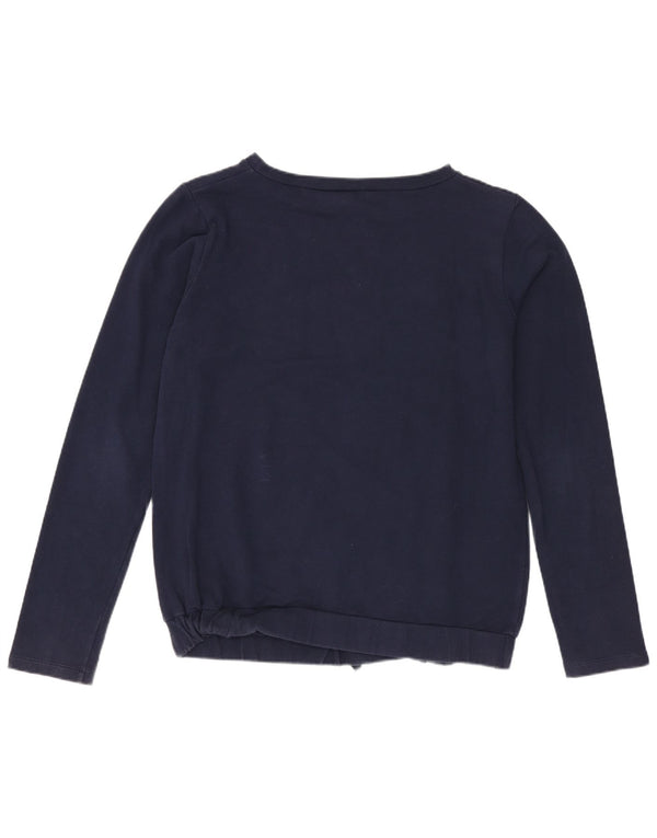 Liu Jo Girls Graphic Sweatshirt Jumper 15-16 Years Navy Blue Cotton