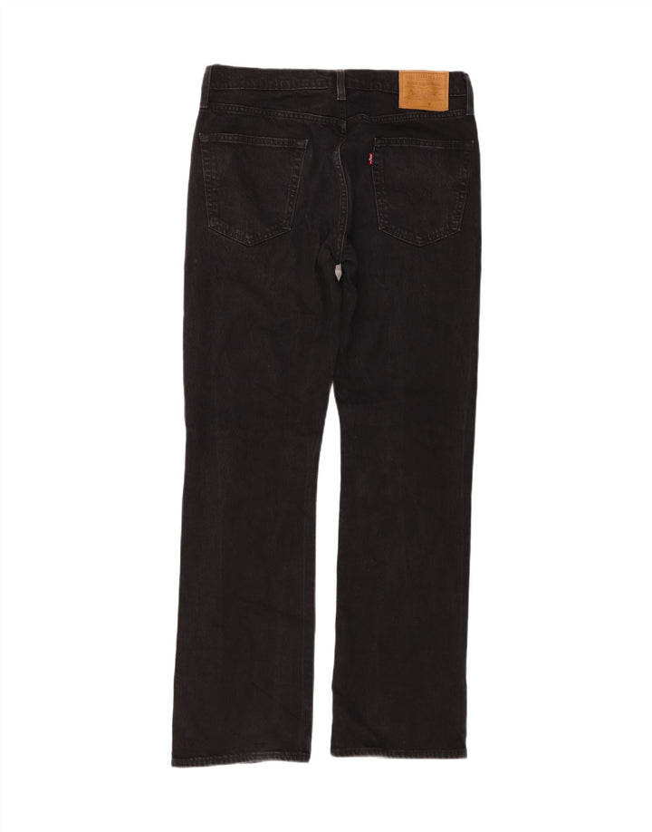 Levi's Mens 527 Bootcut Jeans W33 L34 Μαύρο βαμβακερό