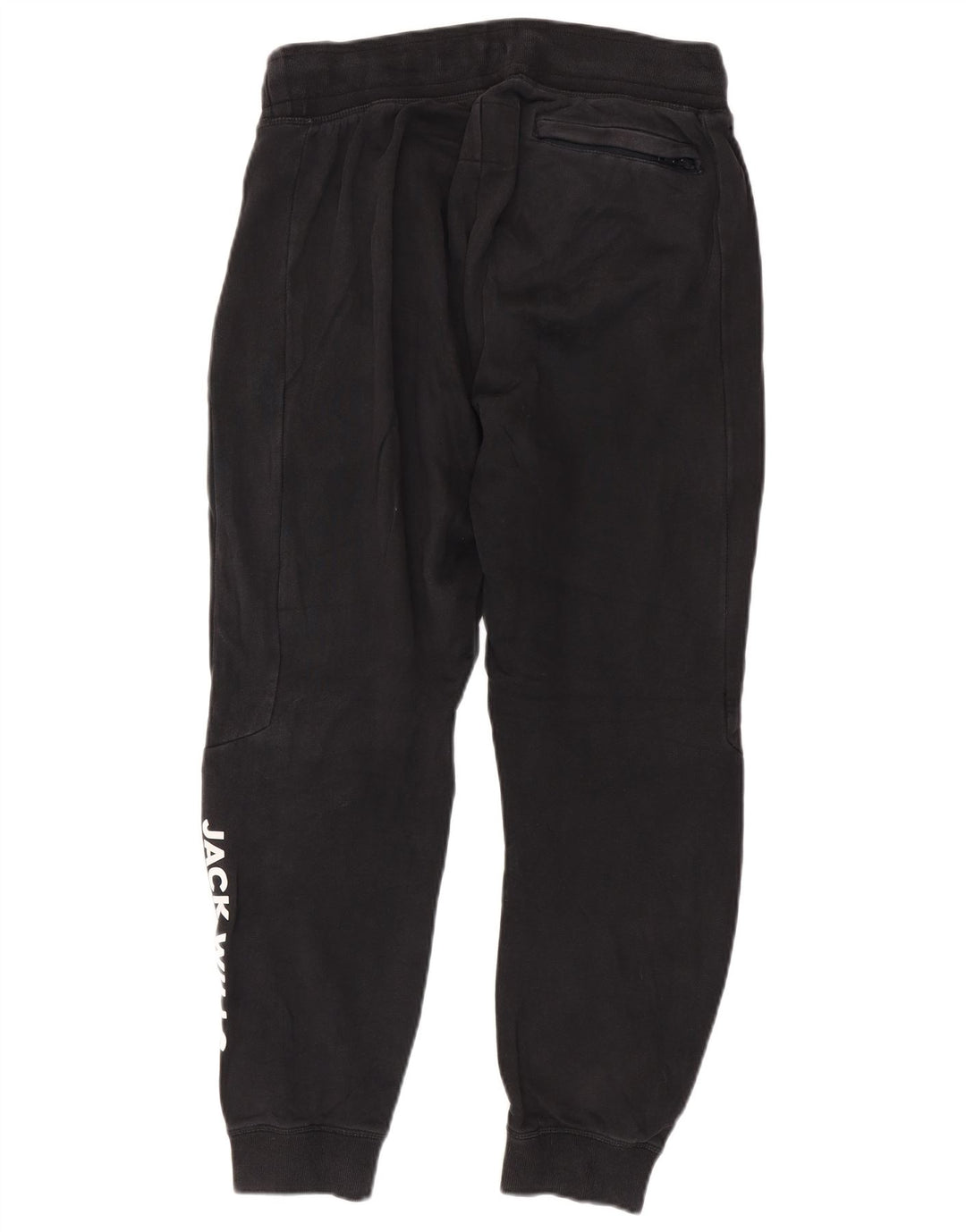 Jack Wills Ανδρική φόρμα αθλητικής γραφικής φόρμας Joggers μεσαίο μαύρο βαμβακερό