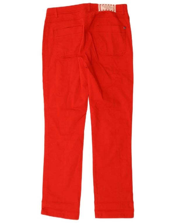 Max Mara Γυναικείο Σαββατοκύριακο Slim Casual Παντελόνι UK 12 Medium W32 L30 Red