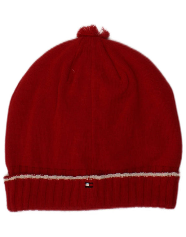 Tommy Hilfiger Γυναικείο Πλεκτό Καπέλο Beanie Large/XL Κόκκινο βαμβακερό
