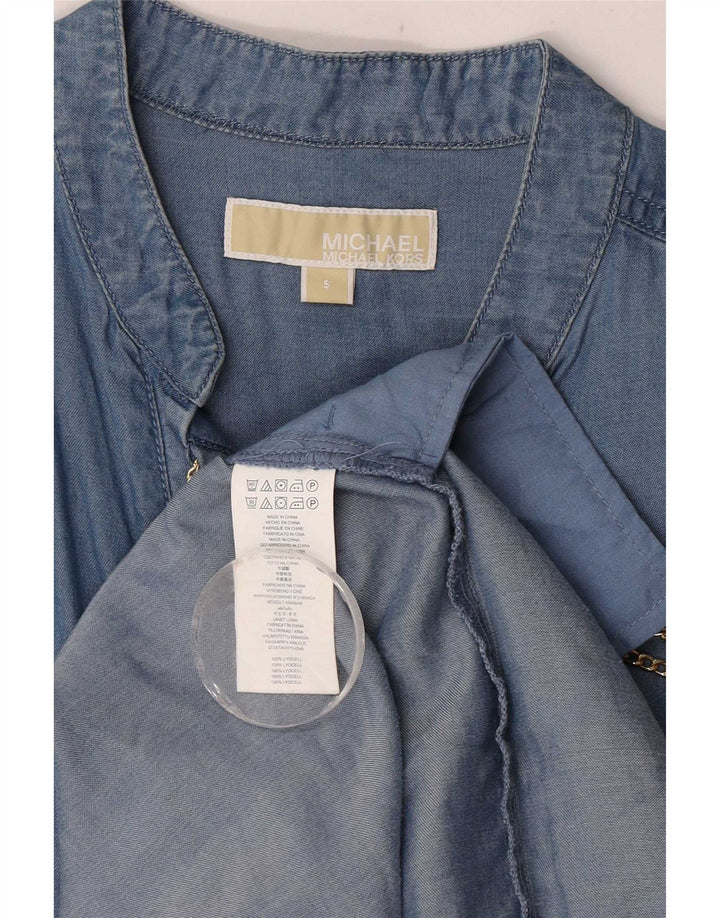 Michael Kors Γυναικείο φόρεμα Shift UK 10 Small Blue Lyocell