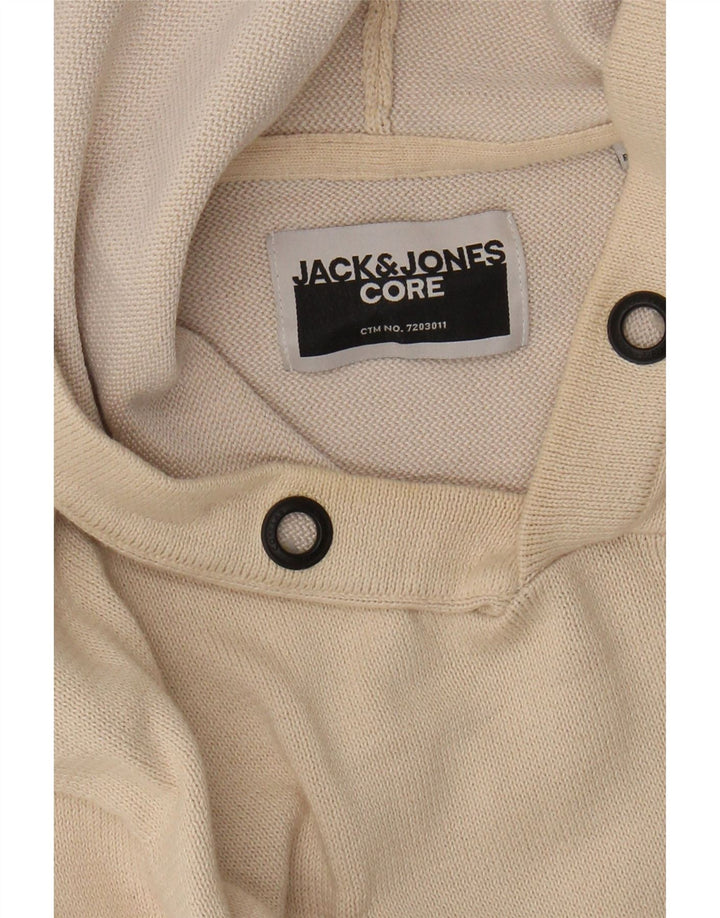 Ανδρικό πουλόβερ με κουκούλα JACK & JONES Μεσαίο Μπεζ