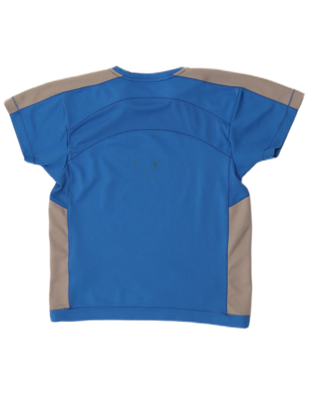 Champion Γυναικείο T-Shirt Top UK 14 Large Blue Colourblock Πολυεστέρας
