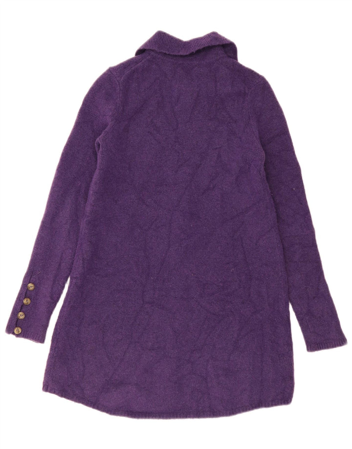 Zara Γυναικεία ζακέτα Longline UK 10 Small Purple Polyester