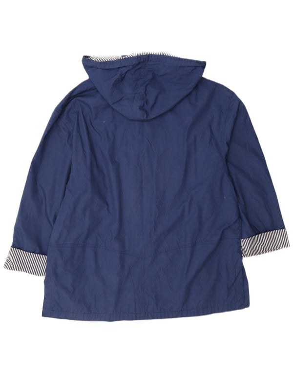 Marks & Spencer Γυναικείο μπουφάν βροχής St. Michael Hooded UK 14 Large Blue