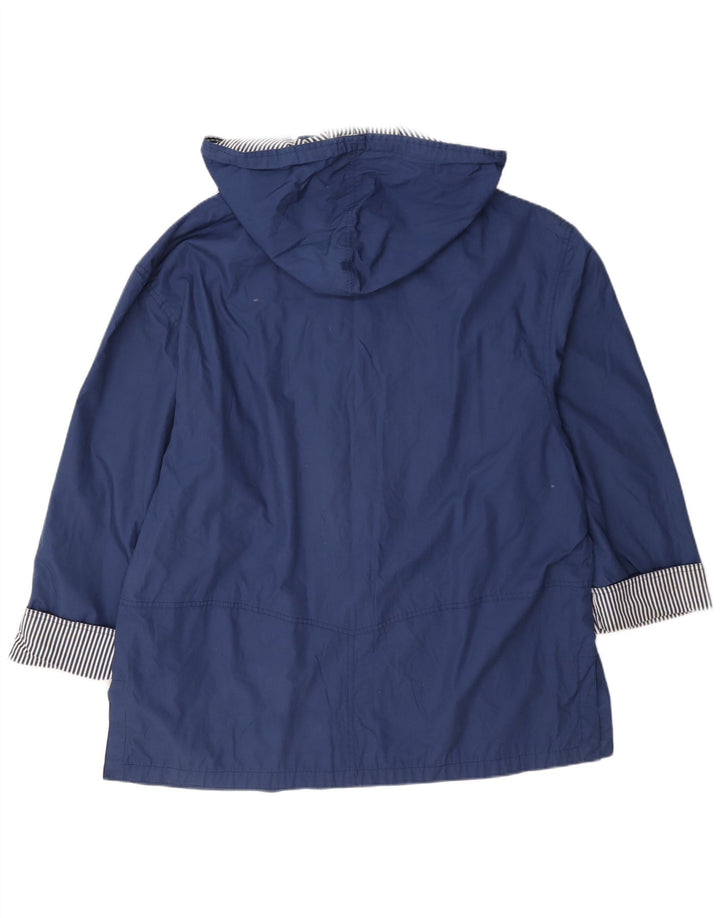 Marks & Spencer Γυναικείο μπουφάν βροχής St. Michael Hooded UK 14 Large Blue