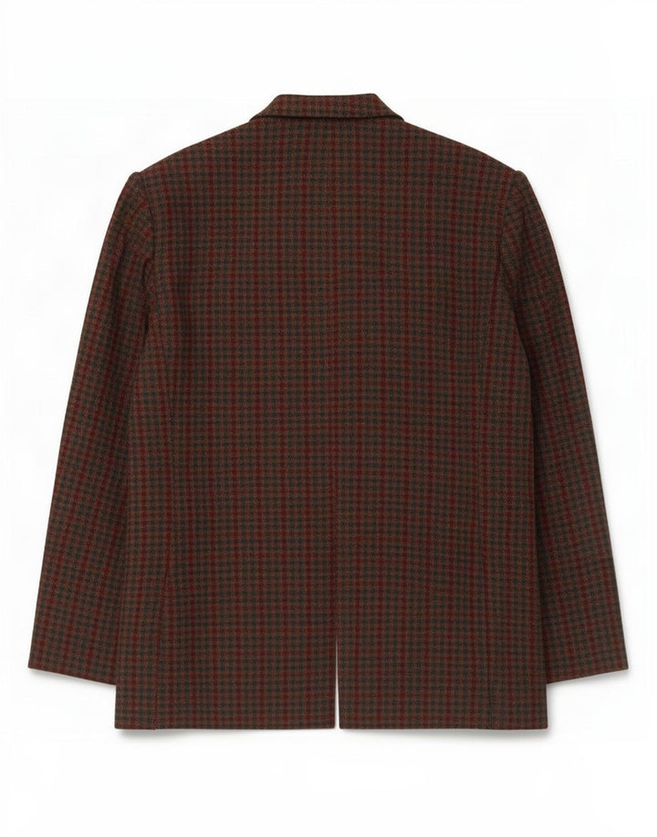 Sag Harbour Γυναικείο μπουφάν σακάκι UK 18 XL Green Gingham Wool