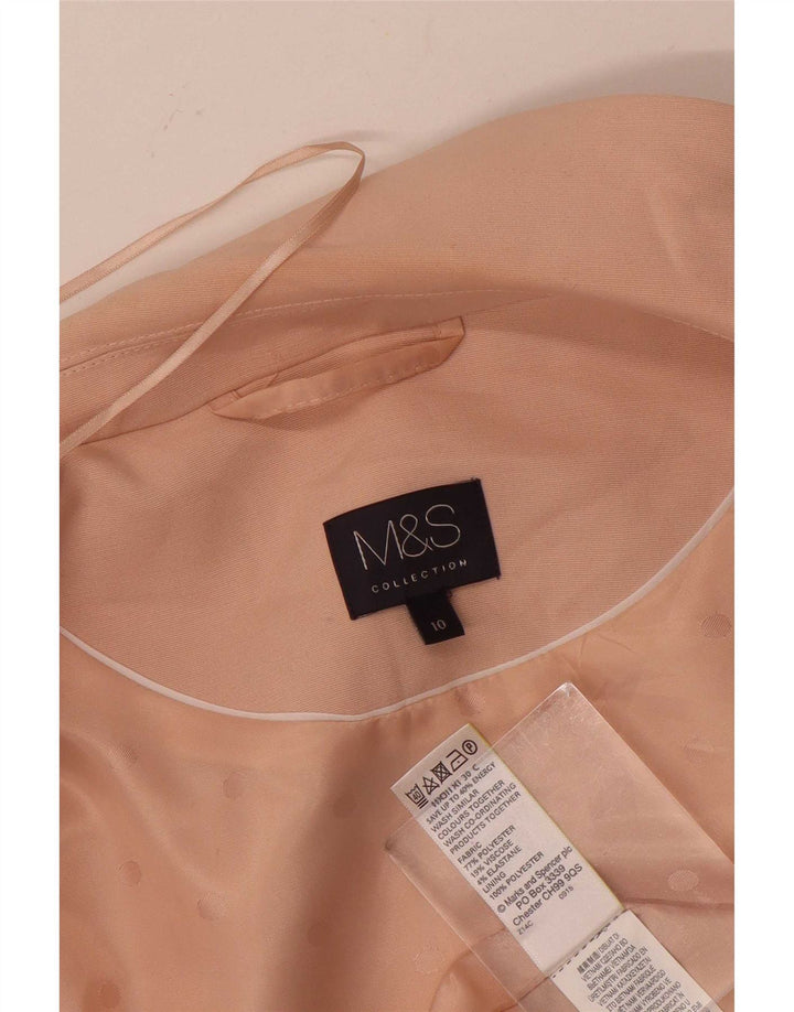 Marks & Spencer Γυναικείο αμάνικο σακάκι μακρόστενο UK 10 Small Pink