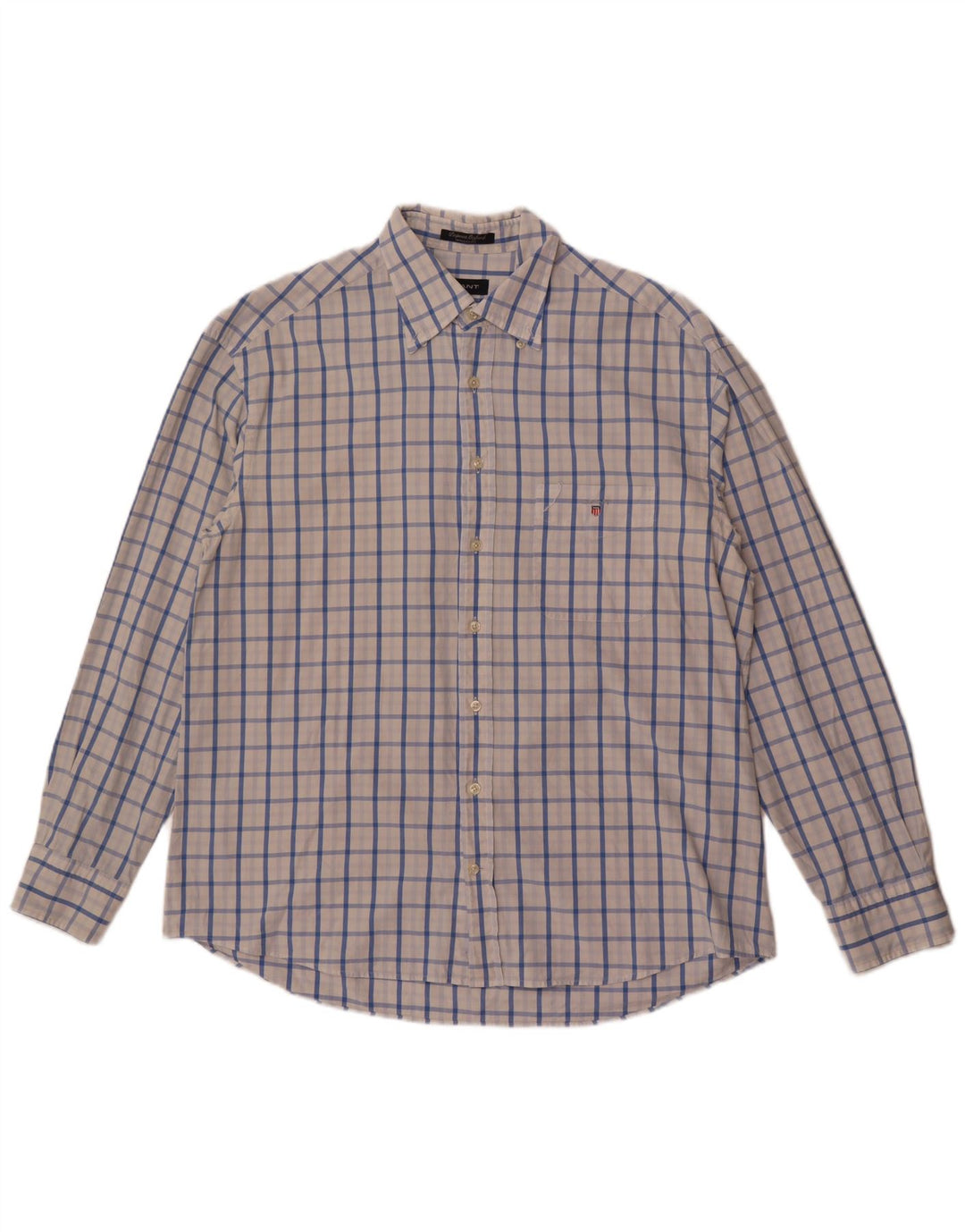 Ανδρικό πουκάμισο Gant Regular Fit XL Λευκό βαμβακερό