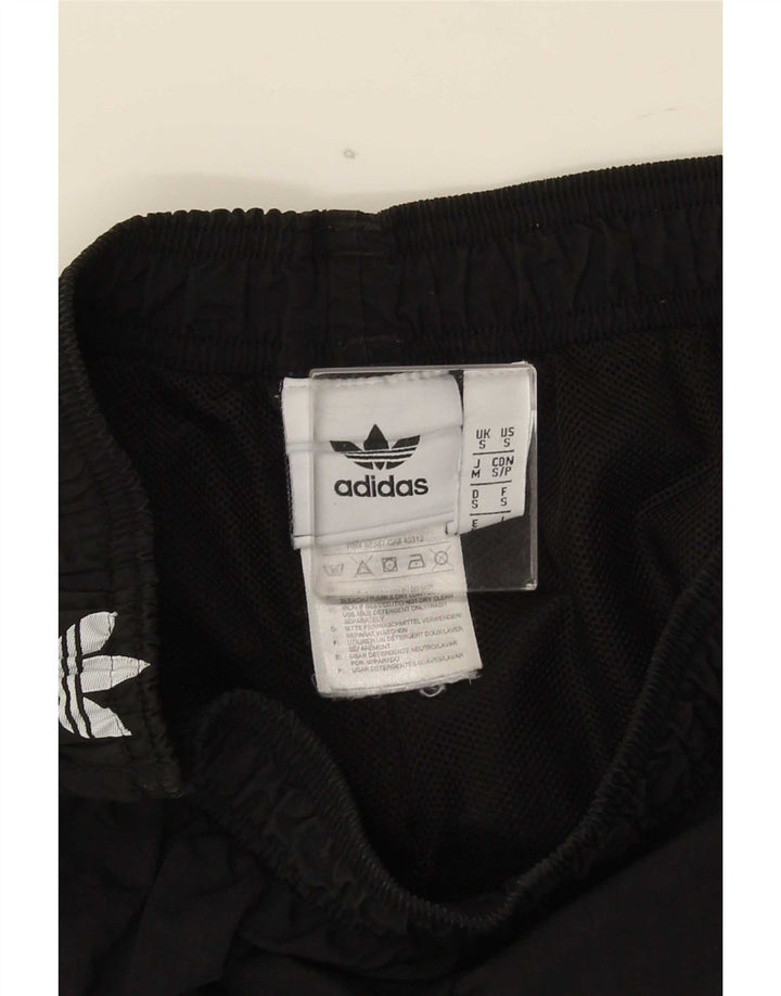 Ανδρικό γραφικό αθλητικό σορτς Adidas μικρό μαύρο πολυεστέρα