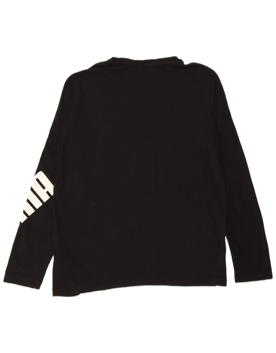 PUMA Ανδρικό γραφικό μπλουζάκι μακρυμάνικο μεγάλο μαύρο βαμβακερό