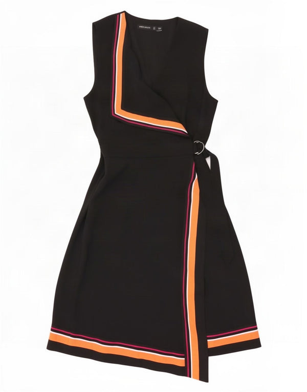 Γυναικείο αμάνικο φόρεμα Karen Millen UK 12 Medium Black Colourblock
