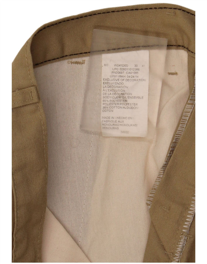 Ανδρικό ίσιο παντελόνι Chino Dickies W34 L32 Χακί Πολυεστέρας