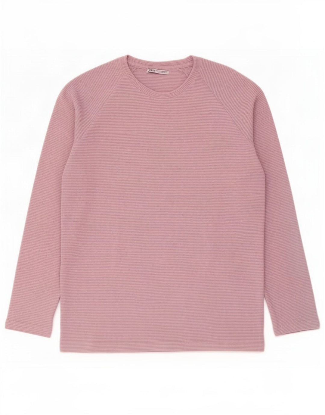 Μακρυμάνικο ανδρικό μπλουζάκι Marks & Spencer μεσαίο μωβ