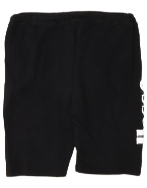 Γυναικείο γραφικό αθλητικό σορτς Ellesse UK 12 μεσαίο μαύρο βαμβακερό