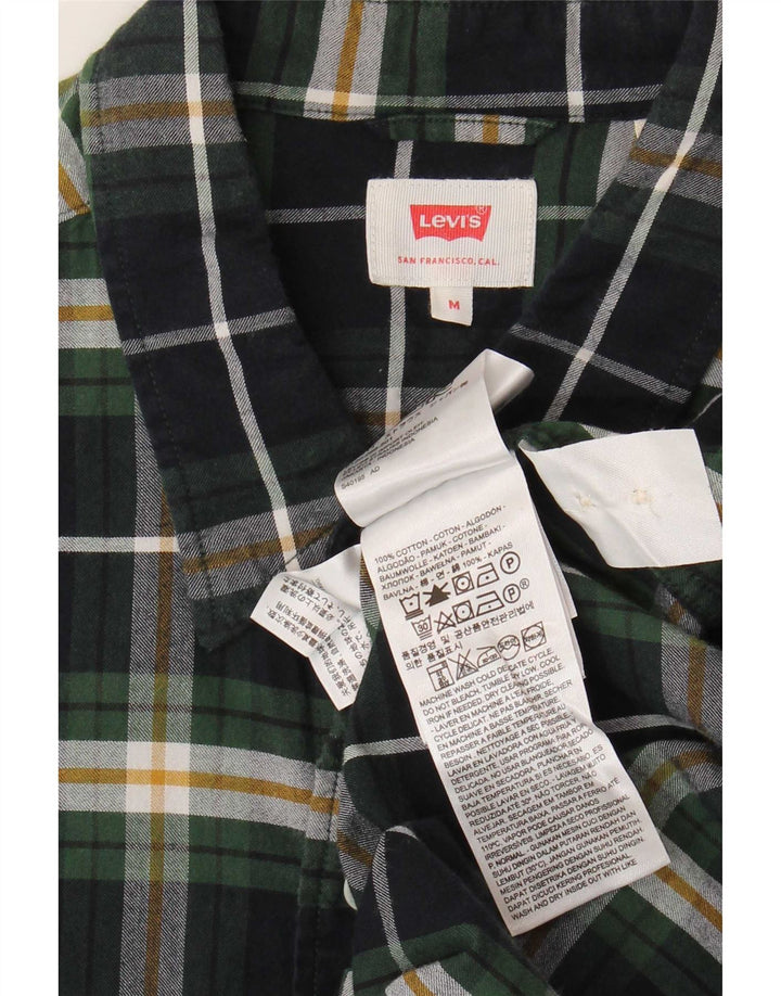 Ανδρικό φανελένιο πουκάμισο Levi's Μεσαίο πράσινο βαμβακερό καρέ